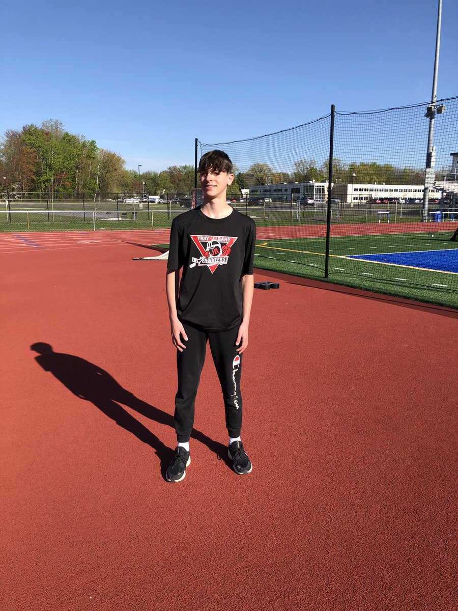 Another: Griffin Ryan remains undefeated in the 1500m run by running 7 seconds faster than his previous school recording finishing in 4:46. Ethan Langer stayed busy before the 4x100m clearing 5’3” in the high jump to increase his own modified school record.