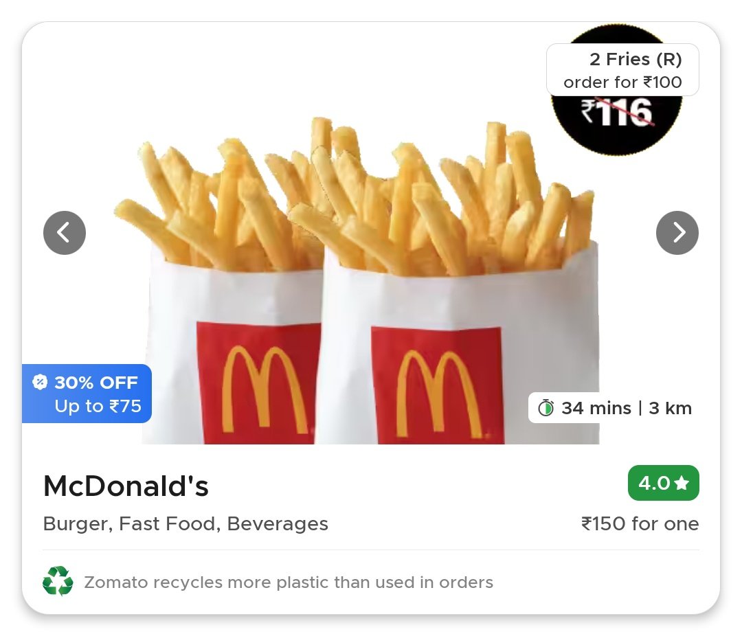 MhatreHarshad's tweet photo. Hey @zomato @McDonalds what in the world is this ? 
A Coupon which cannot be applied to any of the dish ? https://t.co/6wuigqJ6zy