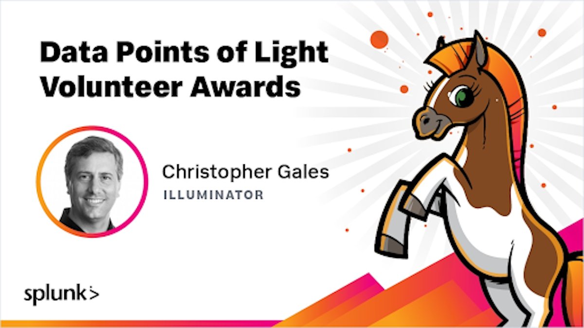 splunk's tweet image. There’s nothing Splunkers love more than using their talents for good. That’s why in honor of #NationalVolunteerWeek, we’re spotlighting recipients of our new ‘Data Points of Lights’ volunteer awards. Get all the details here: splk.it/3N1C8bh #SplunkForGood #splunklife