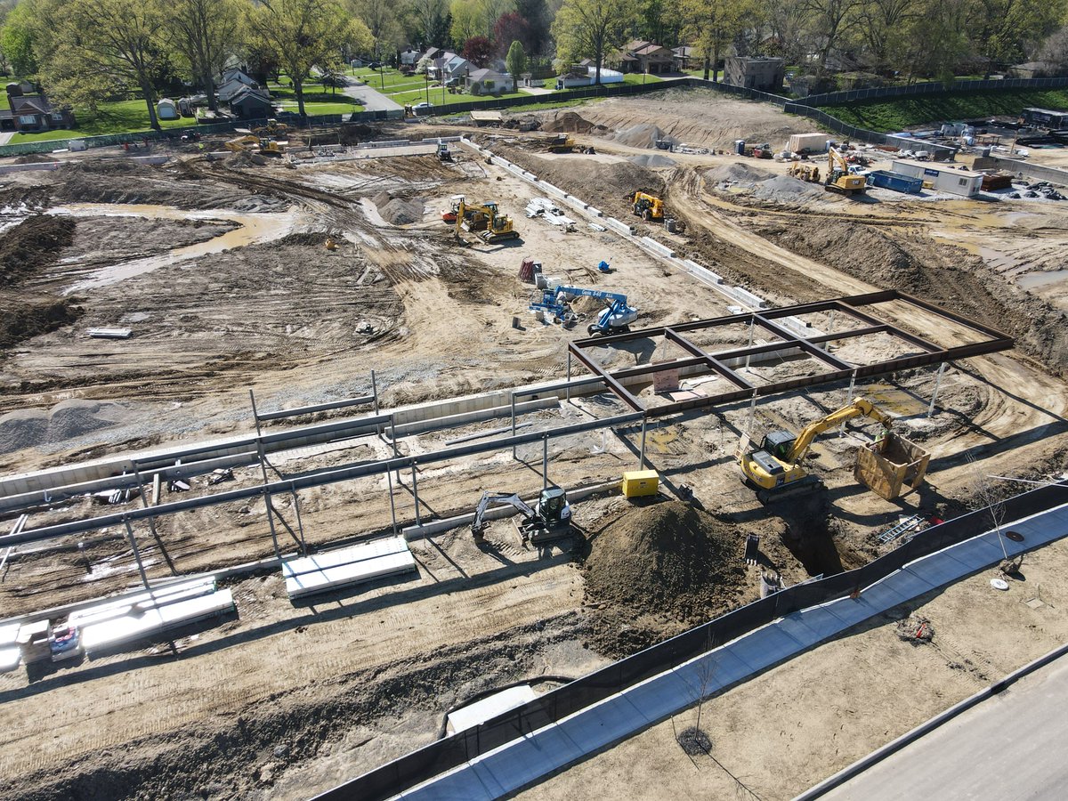 HOFVillage's tweet photo. What a great sight to see! There is a lot of progress, change and growth taking place here at #HOFV! 🚧 What are you most excited for? https://t.co/OTSY06UwwL