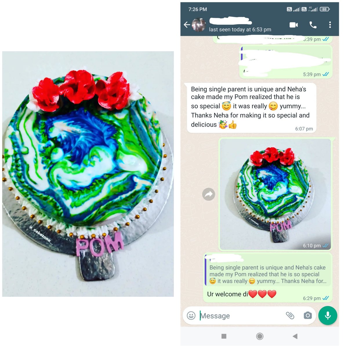 cakezone__'s tweet photo. Beautiful Reviews ❤️
All flavours are available 🥰🥰
.
.
#beautiful
#POST #cakeart #kitchen #cakework #amazingart #chef #RecipeOfTheDay #Recipe #feedback #Review https://t.co/DYFIWNX0gY