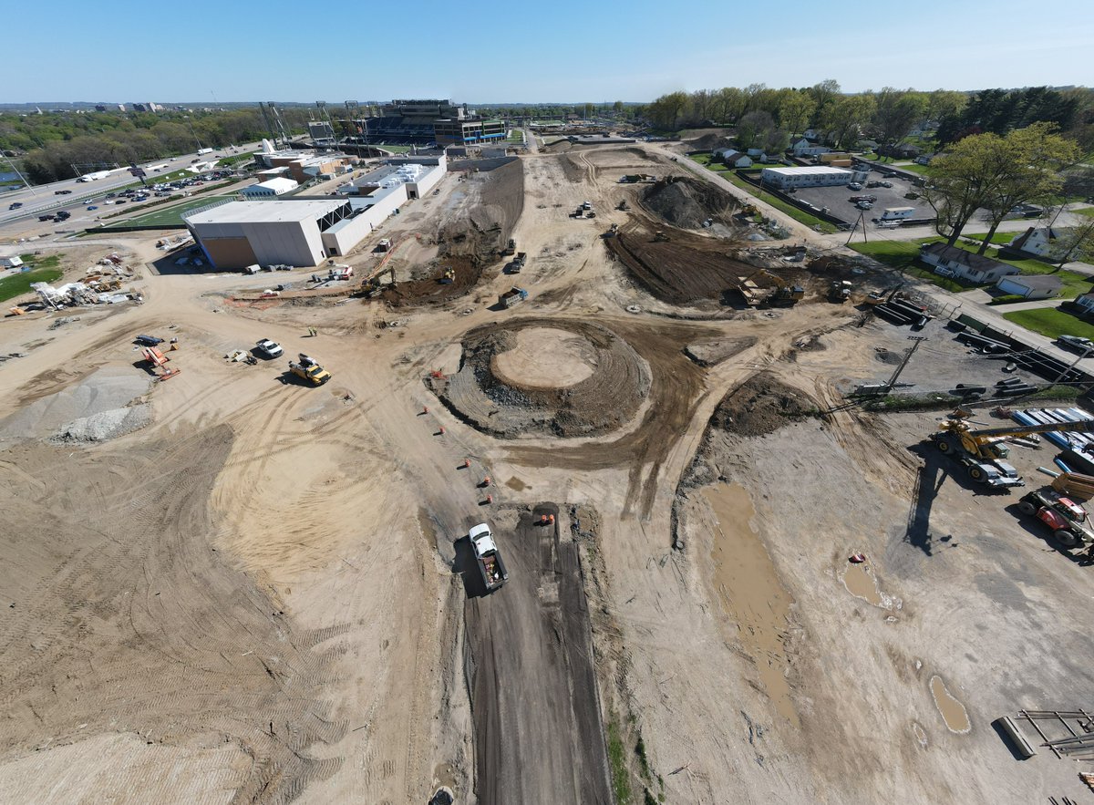 HOFVillage's tweet photo. What a great sight to see! There is a lot of progress, change and growth taking place here at #HOFV! 🚧 What are you most excited for? https://t.co/OTSY06UwwL