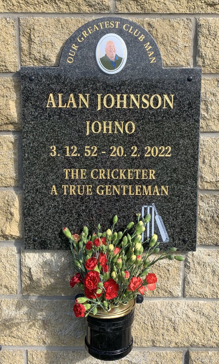 BuxworthCC's tweet image. A fitting tribute for our greatest club man overlooking his beloved Buxworth a cricket Club.