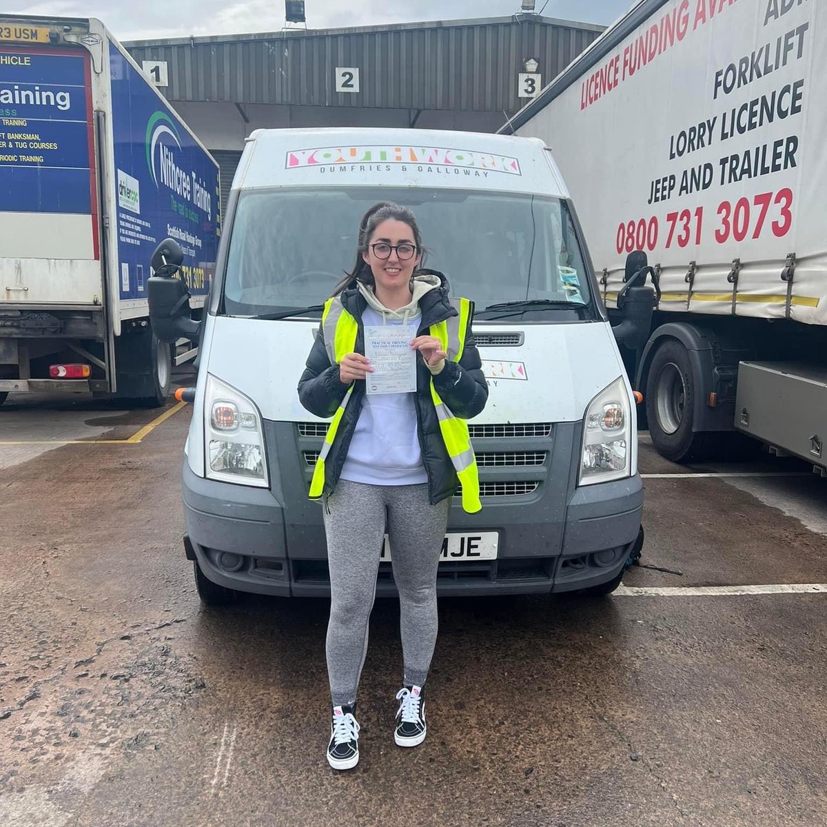 YOUTHWORKDG's tweet photo. Congratulations to Alison &amp; Rebecca who passed the D1 licence this week which means they can now drive minibuses 👏 (just in time for the summer Programme😉)

Thank You to @Nithcreetrain for all their great training 🚐 https://t.co/IMj462Ne9d