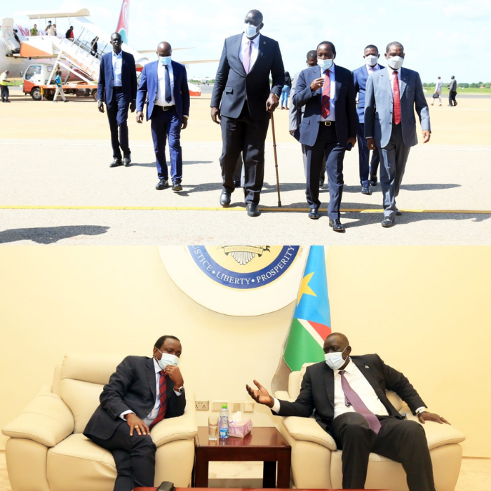 Kenyans's tweet photo. Kalonzo arrives in South Sudan for an international assignment. https://t.co/p7PJnuRb1d