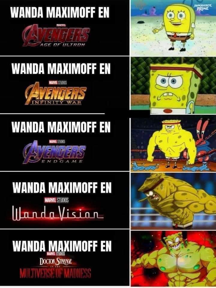 La evolución de #WandaMaximoff en el UCM 🥸