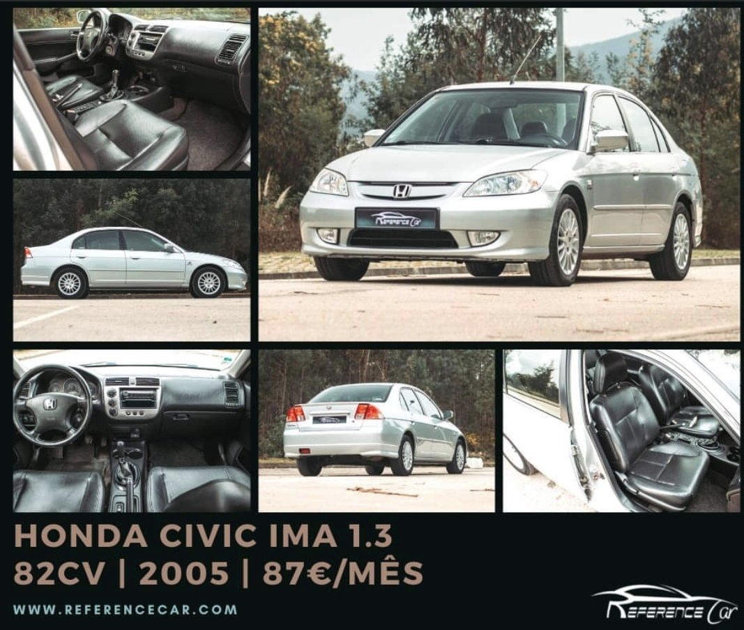 CarReference's tweet photo. 🚗 HONDA CIVIC IMA 1.3 | 82CV | 2005 🚗

🔹Marca: HONDA
🔹Modelo: CIVIC
🔹Cilindrada: 1.3
🔹Potência: 82 Cv
🔹Ano: 2005
🔹KM: 239.000
🔹Combustível: GASOLINA

🔸PRESTAÇÃO: Desde 87€/MÊS 
🔸PVP: 3990€
👉Fotos e info em https://t.co/8kUrqLfB2s https://t.co/kluCJ3yGJJ