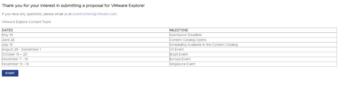 TyBoucher's tweet photo. @VMwareExplore @VMwareExplore hi! Can you please confirm that call for session proposals is extended from today to May 19th ? 😀 https://t.co/ag7mkDDEPs