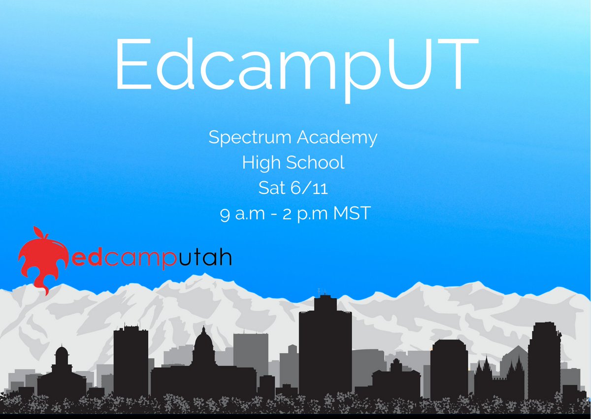 ucet's tweet photo. One more week til #EdCampUT at Spectrum Academy. Who is coming on June 11th? We are so excited! @uennews @DTL_JSD @CSDISD @GraniteEdTech @slcsdedtech @covili @GegUtah @TeacherWinters @TooeleEdTech @UELMA_Utah @teachindavis
Register here: https://t.co/vRfY4f9Nck https://t.co/xQ15LkXe5J