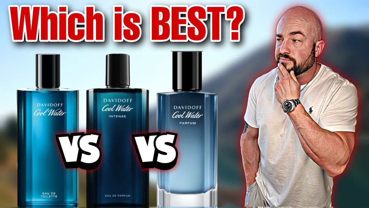 TLTG_Reviews's tweet photo. Davidoff Cool Water EDT vs INTENSE vs PARFUM | Cheap Fragrance Review Battle

https://t.co/GBprcgU7wf

#fragrance #cologne #perfume #ad #YouTube #youtuber #tltgreviews https://t.co/19vFuZDORM