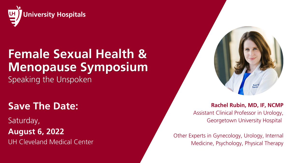 Rachel Pope (@drrpope) on Twitter photo Sex, Love and Menopause in Cleveland! We are going to start telling you who our other incredible speakers are for the Female Sexual Health & Menopause Symposium! <a href="/drrachelrubin/">Rachel S. Rubin, MD</a> and share the registration link: cwru.cloud-cme.com/course/courseo… So excited! Register NOW! <a href="/CaseUrology/">University Hospitals Urology Institute</a> Sex, Love and Menopause in Cleveland! We are going to start telling you who our other incredible speakers are for the Female Sexual Health & Menopause Symposium! <a href="/drrachelrubin/">Rachel S. Rubin, MD</a> and share the registration link: cwru.cloud-cme.com/course/courseo… So excited! Register NOW! <a href="/CaseUrology/">University Hospitals Urology Institute</a>