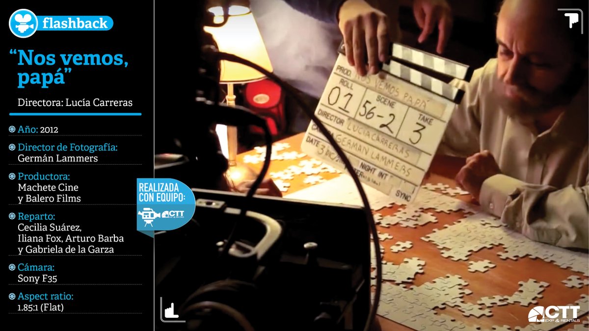 cttexp's tweet photo. Se cumplen 10 años del estreno de “Nos vemos, papá”, de la directora Lucía Carreras que se rodó con equipo de CTT Exp & Rentals.
https://t.co/669IdgkKkp
Fotos : Machete Producciones
@amc_cinefotografo @lcarrerasn @edher_campos
#Producción #CTT #CTTRentadeEquipodeCine https://t.co/82SrCMldzS