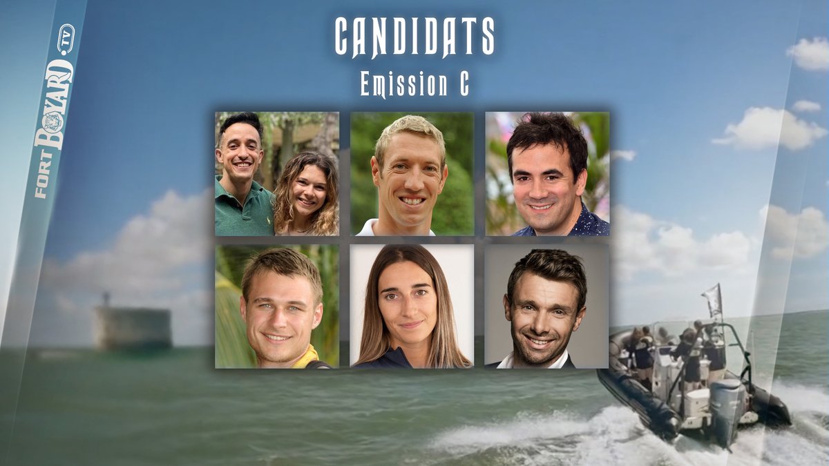 FortBoyardFr's tweet photo. Les candidats du jour sont @TiboInShape , @jujufitcats , @alainbernard , #Freddy , @alexgoude , @LaffontPerrine , #VincentClerc. Bonne chance à eux ! #FORTBOYARD 
https://t.co/bJY4N6z0hf https://t.co/GEPpYqAvzu