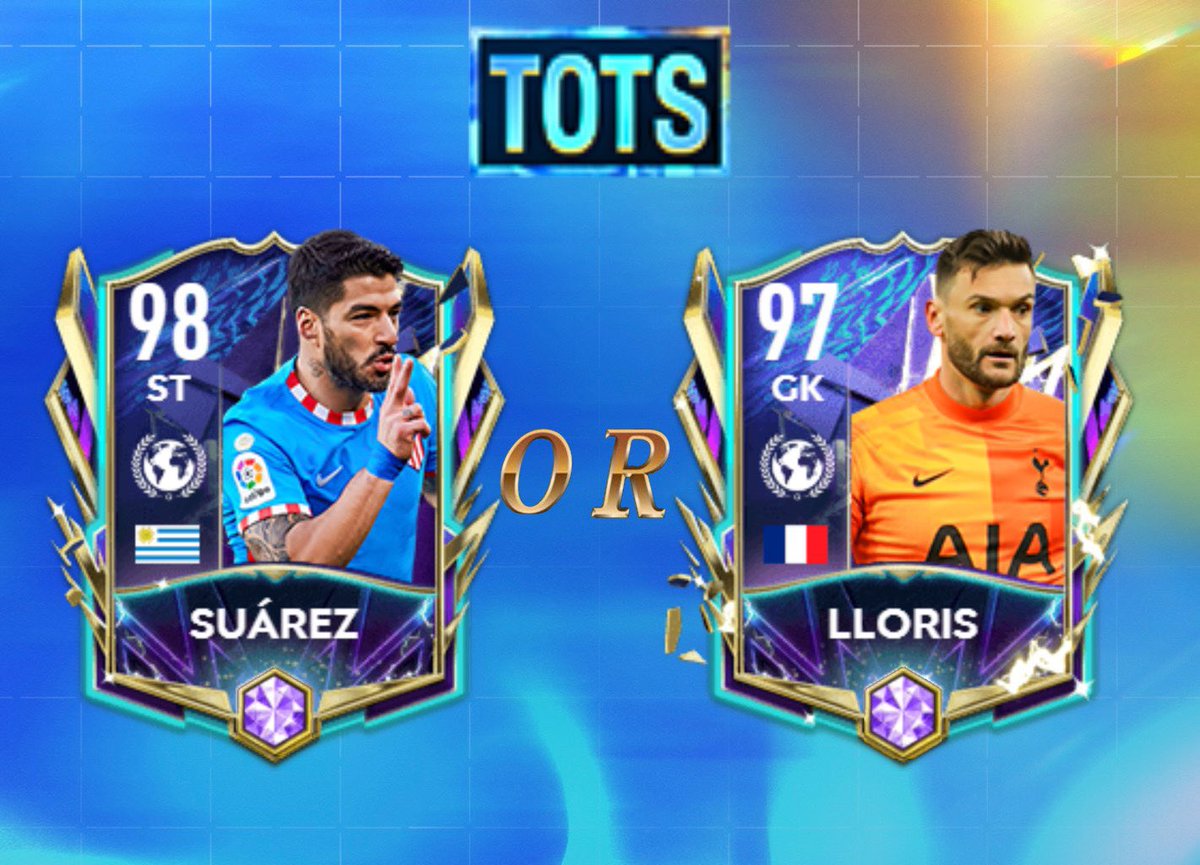 GIVEAWAY ! Big thanks to @EAFIFAMOBILE for sponsoring special TOTS Suárez or Lloris !

To enter:
• Follow <a href="/Nakata767/">Nakata</a> and @EAFIFAMOBILE
• Like and retweet
• Share your favorite card of the season

Winner will be randomly chosen in 48 hours, good luck !