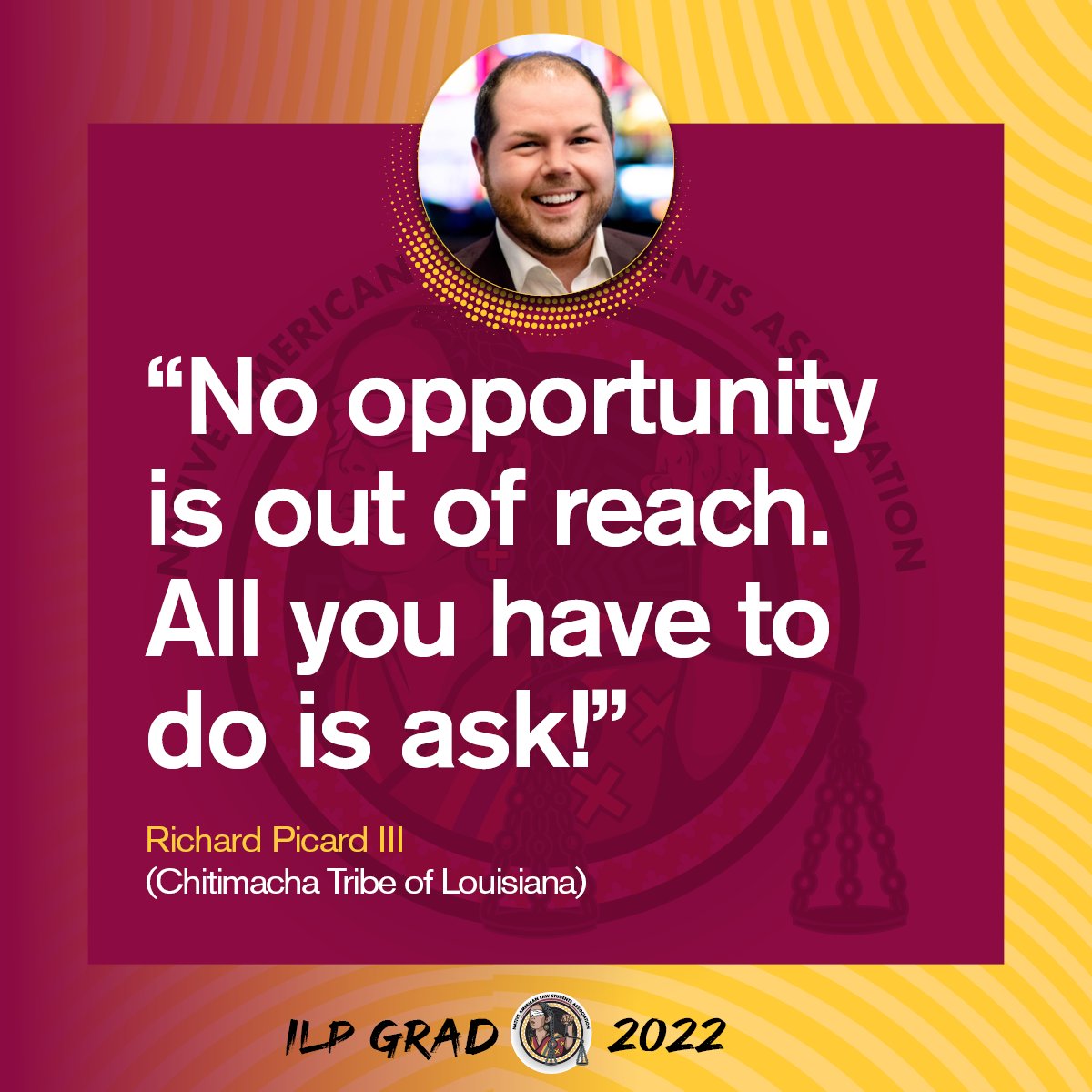 asuilp's tweet photo. Happy to congratulate Richard Picard III! ๐โ He enjoyed the ILP traveling class in Washington, D.C. A stimulating and eye-opening experience for him. He is a champion for his Chitimacha Tribe of Louisiana and we're excited for his future!
#asuilp #ILPgrads2022 https://t.co/cOlc9k3N8U