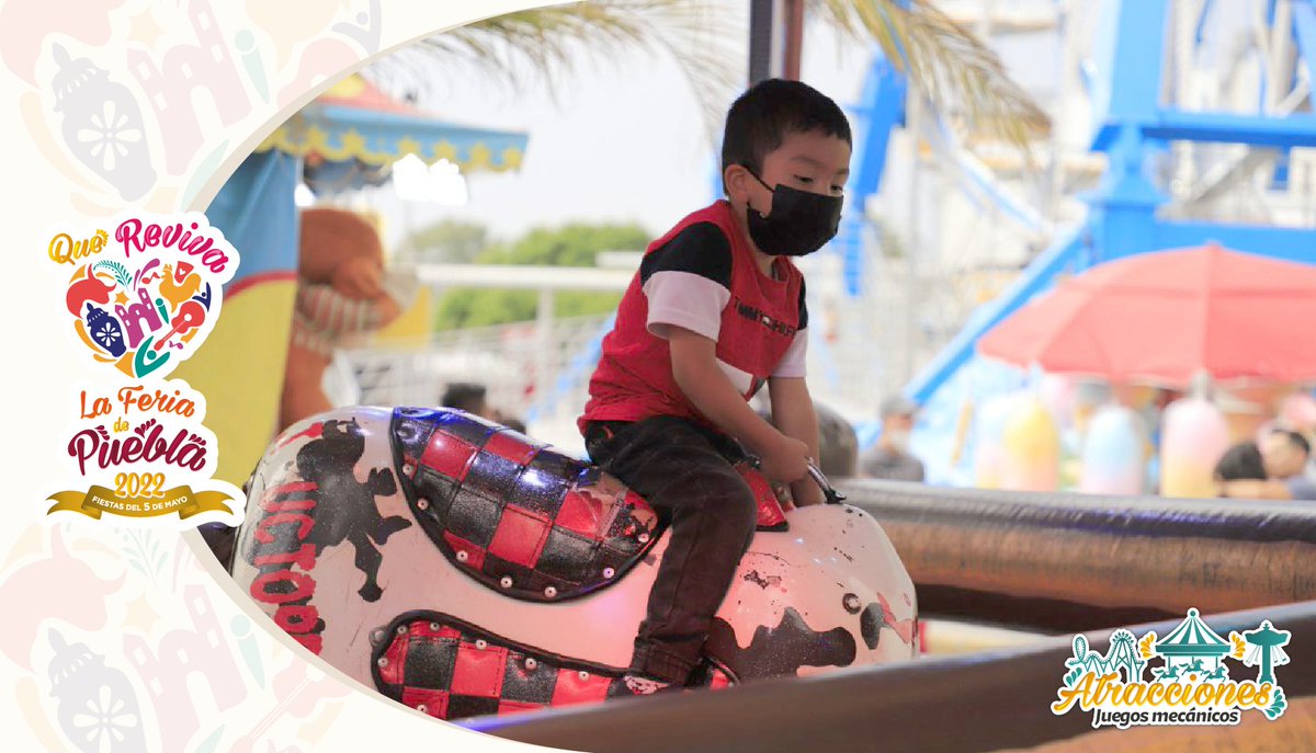 SDRGobPue's tweet photo. ¡Ven y vive la #FeriaDePuebla2022! 🥳

Te esperamos y disfruta de la gran cantidad de atracciones, conciertos y espectáculos que  preparamos para ustedes. 🎉🎡🎢

¡Los esperamos! https://t.co/0a7rdmmcay