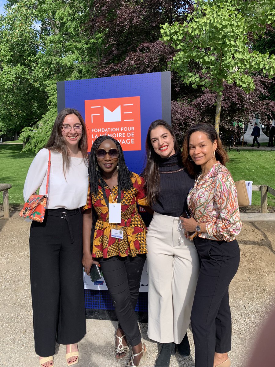 VQuartierLatin's tweet photo. #10mai Journée nationale des mémoires de la traite, de l’esclavage et de leurs abolitions. Participation à la cérémonie au Jardin du Luxembourg comme association amie de @FME avec nos organisatrices Marie Nonat et Vani Richard @VimanaParis #TempsdesMémoires #Cestnotrehistoire https://t.co/NRY9zQQDzx