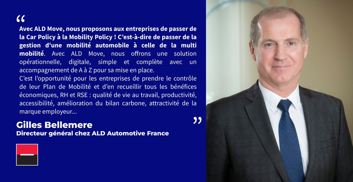 AyvensFrance's tweet photo. Lancement #ALDMove !
Gilles BELLEMERE, DG chez @ALDAutomotiveFR, précise notre engagement pour donner aux entreprises les moyens de satisfaire leurs enjeux #RH en accord avec les objectifs #RSE et les contraintes des gestionnaires de parc. 
🔗Le CP👉https://t.co/V0mD3DaK7q https://t.co/W5LWjybhO9
