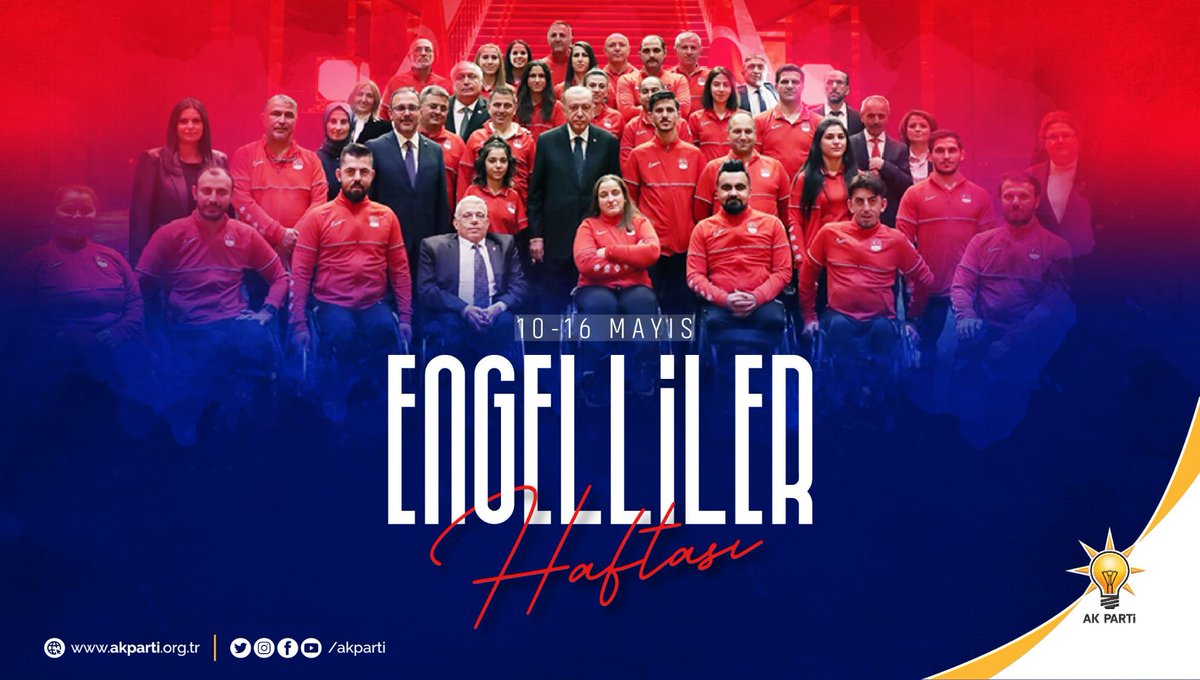 10 Mayıs Engelliler Haftası vesilesiyle engelli bireylerimize yönelik toplumsal bilincin ve farkındalığın hayatın her alanında oluştuğu bir gelecek temenni ederiz.

#EngelleriBirlikteAştık