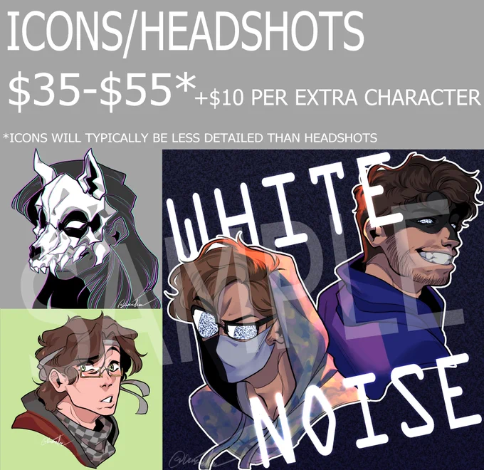 COMMISSIONS ARE OPEN!! (contact me via DM!)
WILL DRAW
- OCs
- furries/animals
- simple mecha

WILL NOT DRAW
- NSFW 
