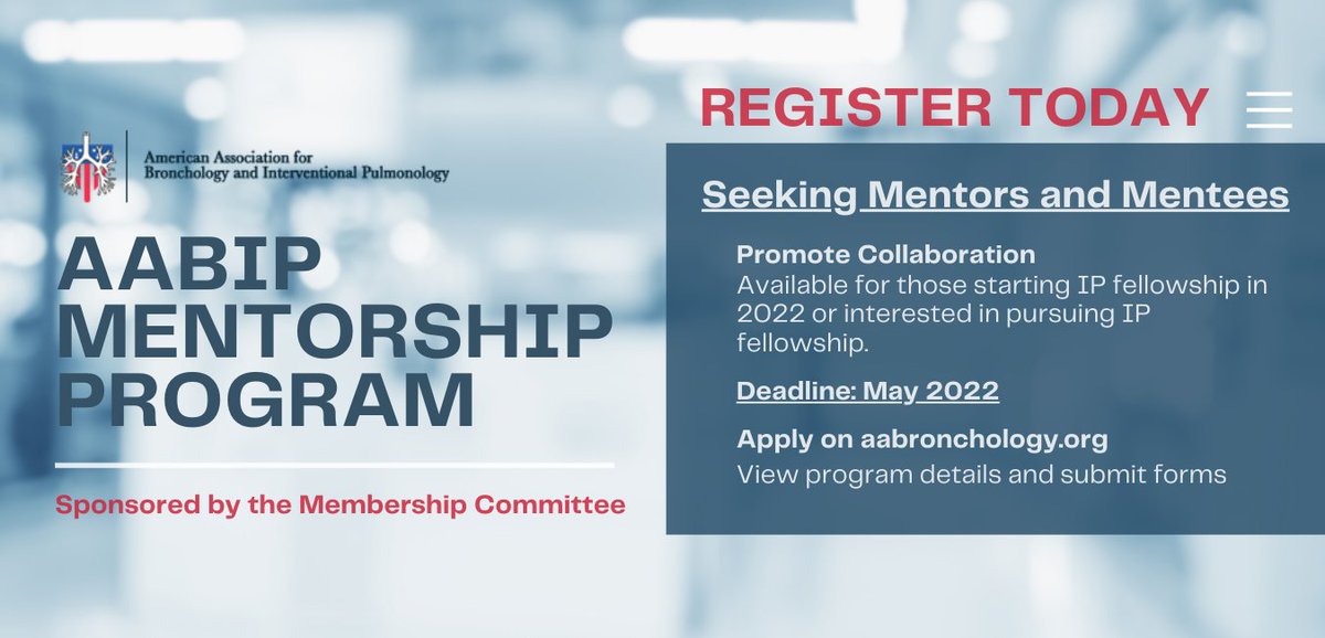 AAB_IP's tweet photo. MENTORS & MENTEES π 2022 AABIP Mentorship Program STARTING SOON! Register today at πππhttps://t.co/TNCR2VeYy4
#aabip #ipfellow https://t.co/szEoO7bWwH