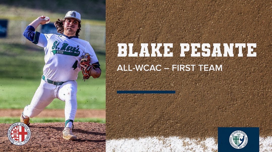 SMRAthletics's tweet photo. We are starting out our spring all conference announcements with baseball! Congrats to these four Knights as they all earned all WCAC honors! @stmarysryken @WCACSports @SMRbaseball https://t.co/pwT7i1eGeD