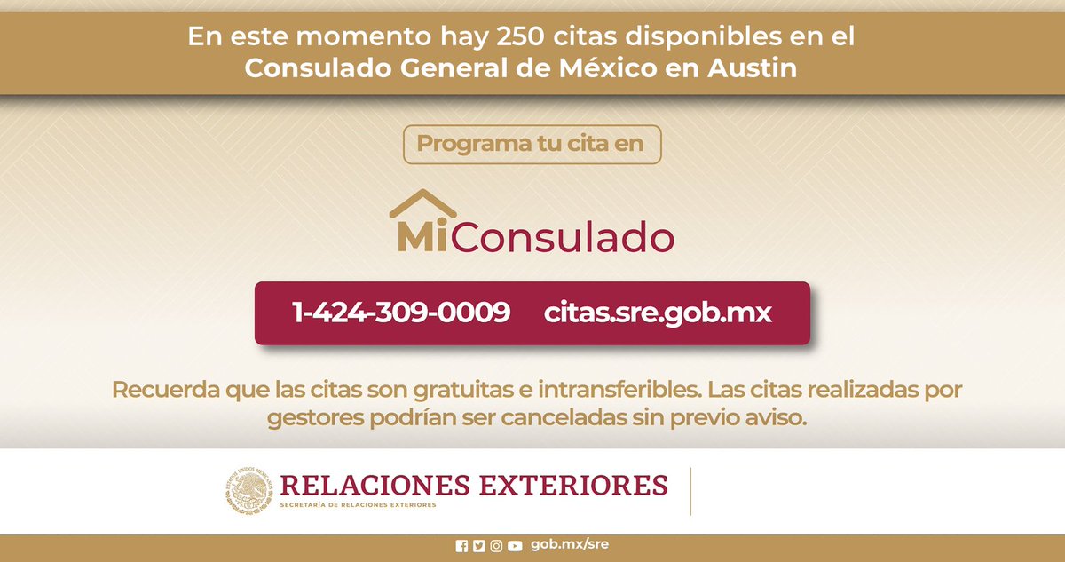 ConsulMexAtn's tweet image. 📢 En este momento hay 250 citas disponibles para la próxima #JornadaSabatina, para trámites de pasaporte, matrícula consular y credencial para votar INE. 

Citas #MiConsulado 
☎️  1 (424) 309 0009
🖥 citas.sre.gob.mx