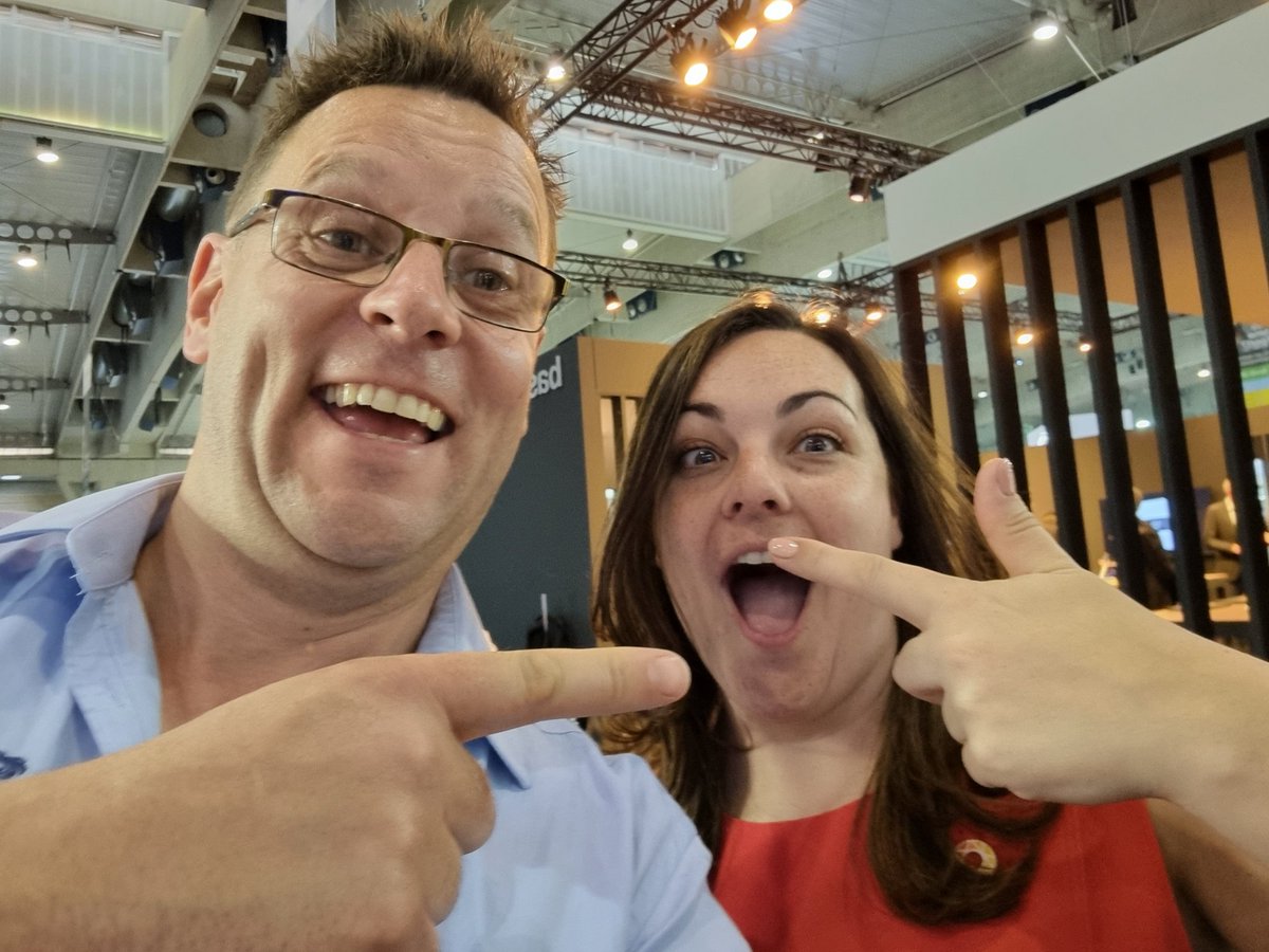 nfluester's tweet photo. Another big hitter ticked off the list @midwichjenny from @MidwichLtd at #ise2022 #avtwee #whereis @chris_neto 🥰❤️ #infocomm22 https://t.co/Xe3gnVgdmq
