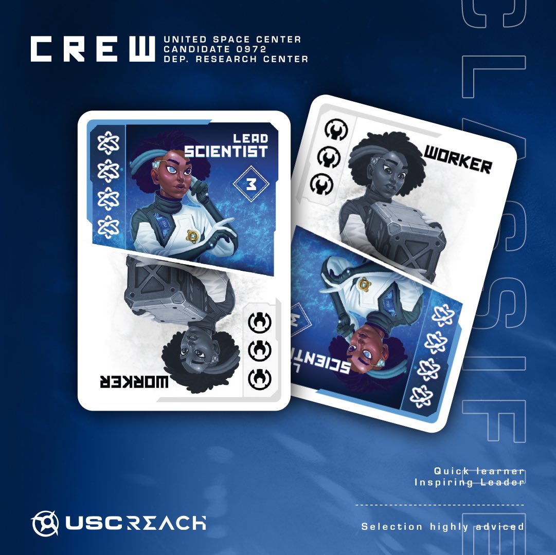 reachboardgame's tweet photo. WHAT IS YOUR CREW? 🚀🫵🏼

Are you a scientist? 🧫👩‍🔬

“You might belong in Research Center dwell the logic,
their audacity is based on science and experimentation.”

#boardgame by @ArvisOfficial coming soon on @Kickstarter https://t.co/QromjnJHLs