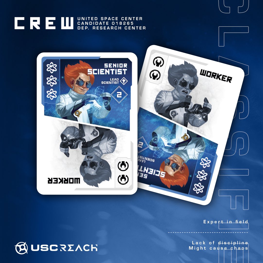 reachboardgame's tweet photo. WHAT IS YOUR CREW? 🚀🫵🏼

Are you a scientist? 🧫👩‍🔬

“You might belong in Research Center dwell the logic,
their audacity is based on science and experimentation.”

#boardgame by @ArvisOfficial coming soon on @Kickstarter https://t.co/QromjnJHLs