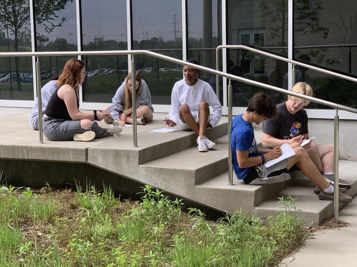 MelanieAMassey's tweet photo. “Very early, I knew that the only object in life was to grow” (Margaret Fuller). Time to breathe in fresh air & enjoy lemonade at our annual Transcendentalism poetry walk @Ms_Burhans! We are reading Thoreau, Emerson, & Fuller on this warm and sunny day! #WestIsReading https://t.co/ARtZT1qdN0