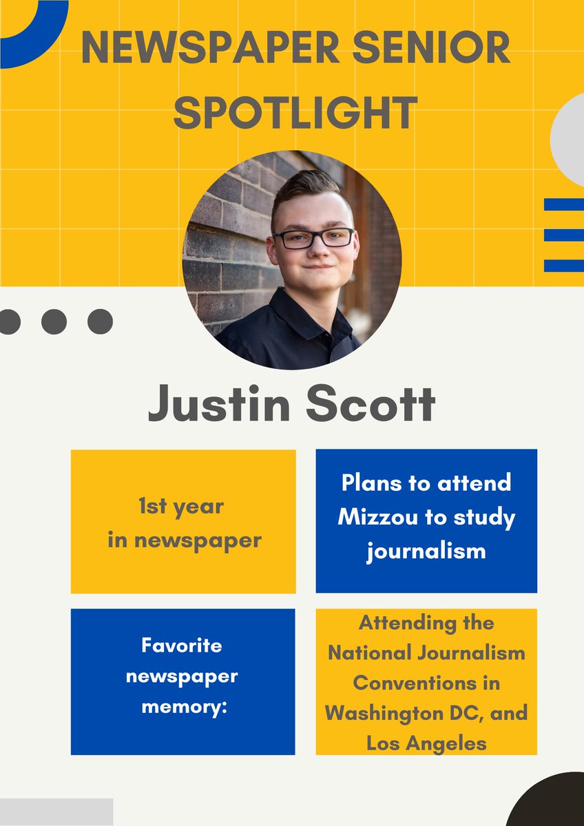 LN_EaglesView's tweet photo. And rounding out our newspaper seniors is Maddie Hartman and Justin Scott! https://t.co/2mhjjySJRE