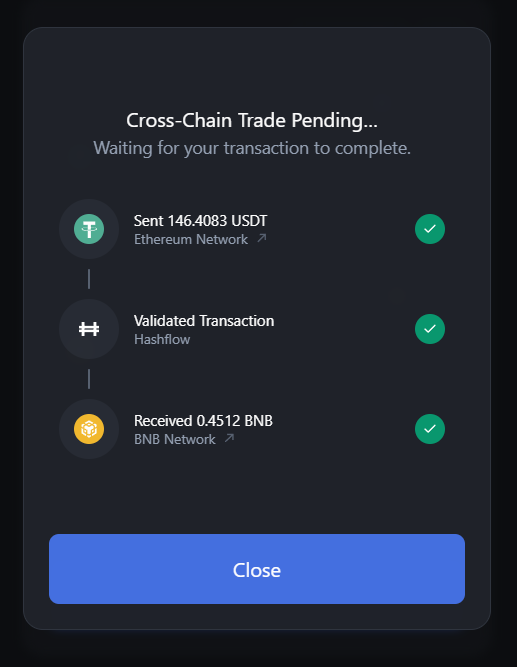 gartal1390's tweet photo. Episode 3 of Chain Wars
@hashflow_
Swap an asset from
#Ethereum
to
#BNB
low gas fee π₯³ its future
#Hashflow #Hashverse
$HFT #crosschainswap #Hashbot #Hashgang
#defi #multichain #Metaverse #NFTs #DeFiProject https://t.co/gXrkdrKKO9