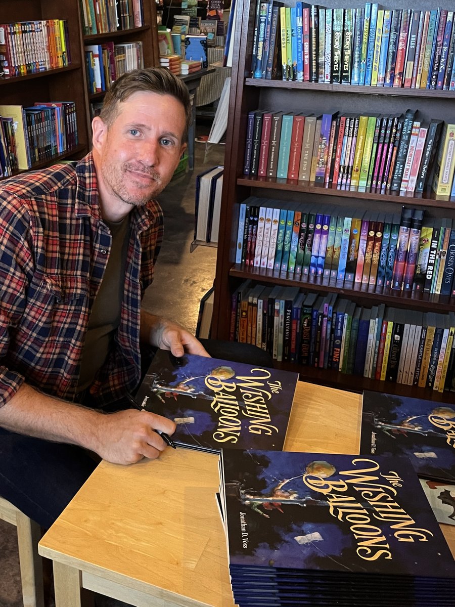 vosswriter's tweet photo. Got to stop by the wonderful @page158books to sign a few copies of THE WISHING BALLOONS - Out now! #thewishingballoons #picturebooks @MacKidsBooks @LovethePippins https://t.co/gNUQBZ0Qol