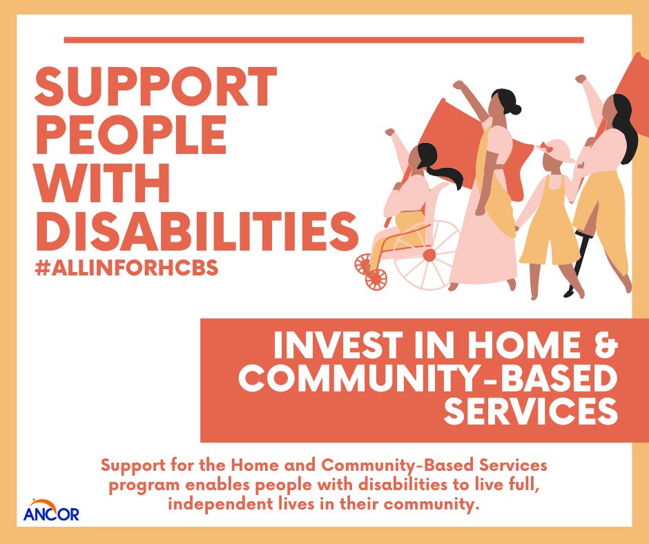 TheRealANCOR's tweet photo. Support for the Home and Community Based Services (#HCBS) program enables people with disabilities to live full, independent lives in their community. We’re asking Congress to join us in becoming #AllInForHCBS! https://t.co/UXHhjLsUJ0
