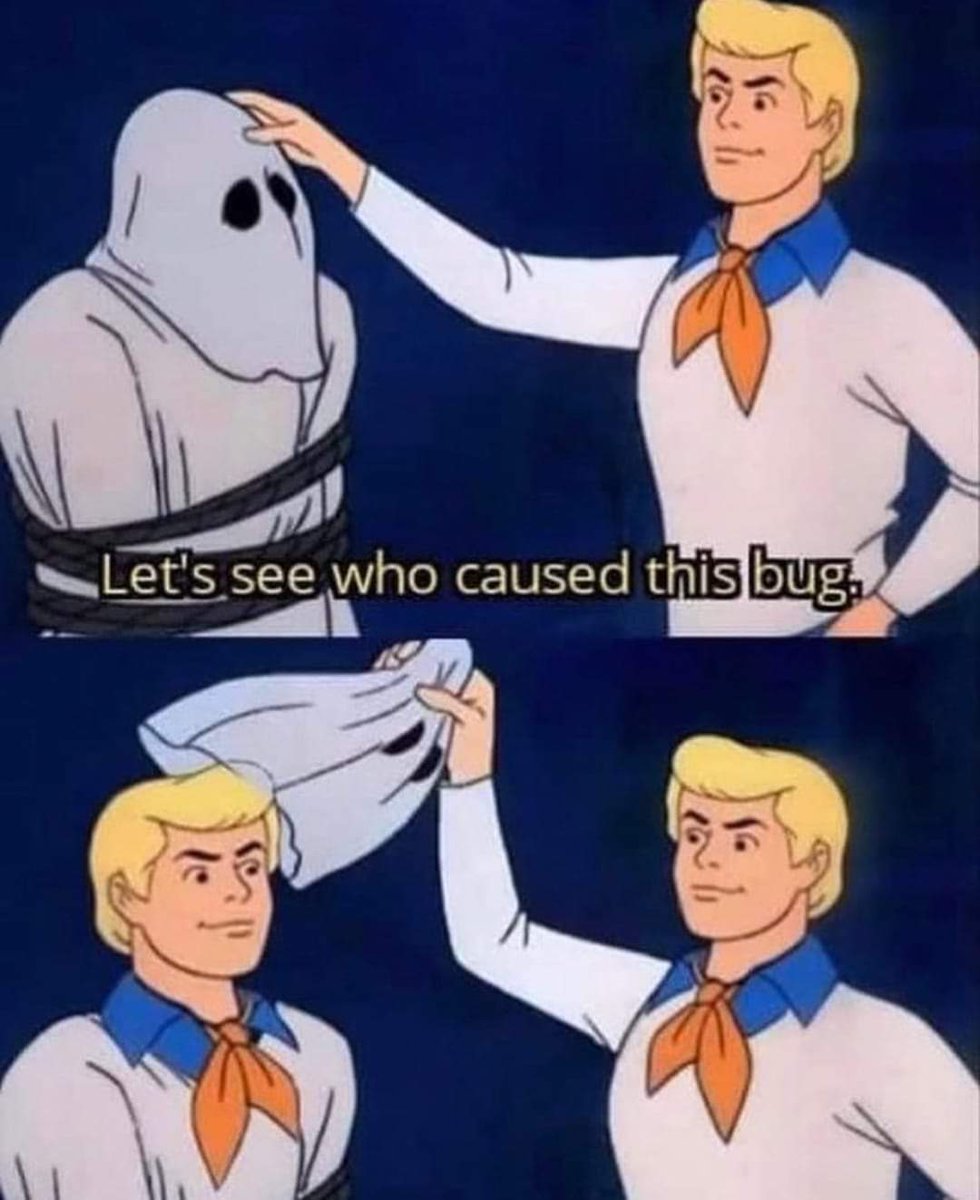 PR0GRAMMERHUM0R's tweet photo. The cause of the bug. https://t.co/Ag13hoHaNv https://t.co/SuyORWeB2k