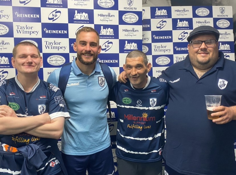 MillenniumSupp's tweet photo. Ryan tells us about his experiences of loneliness and how the @LDSuperLeague and playing rugby for the @FevRoversRLFC LD team has helped make friends boost his mental health. 

https://t.co/RsyU8dR5uu

#Ivebeenthere @ComIntCare #LearningDisabilities #Autism @mencap_charity https://t.co/8v0F4uXPpY