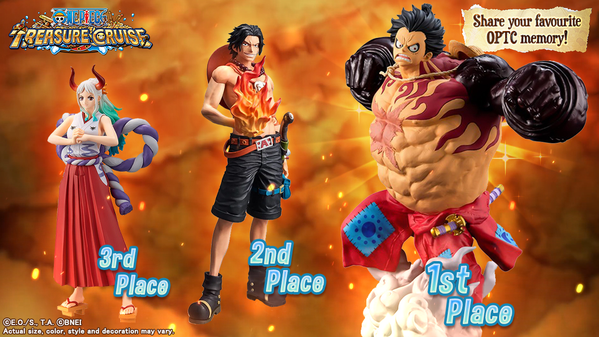 ONE_PIECE_TC's tweet photo. We have some amazing prizes for the #MyOPTCMemory Campaign! 

The winning memories will be showcased during the special 8th Anniversary Broadcast on May 24th. 

Enter before: May 16, 2022 10AM PST
 
Please read the T&amp;C for the conditions to enter. (2/2)
https://t.co/fc2aOfHwiH https://t.co/IGyBmPueDq