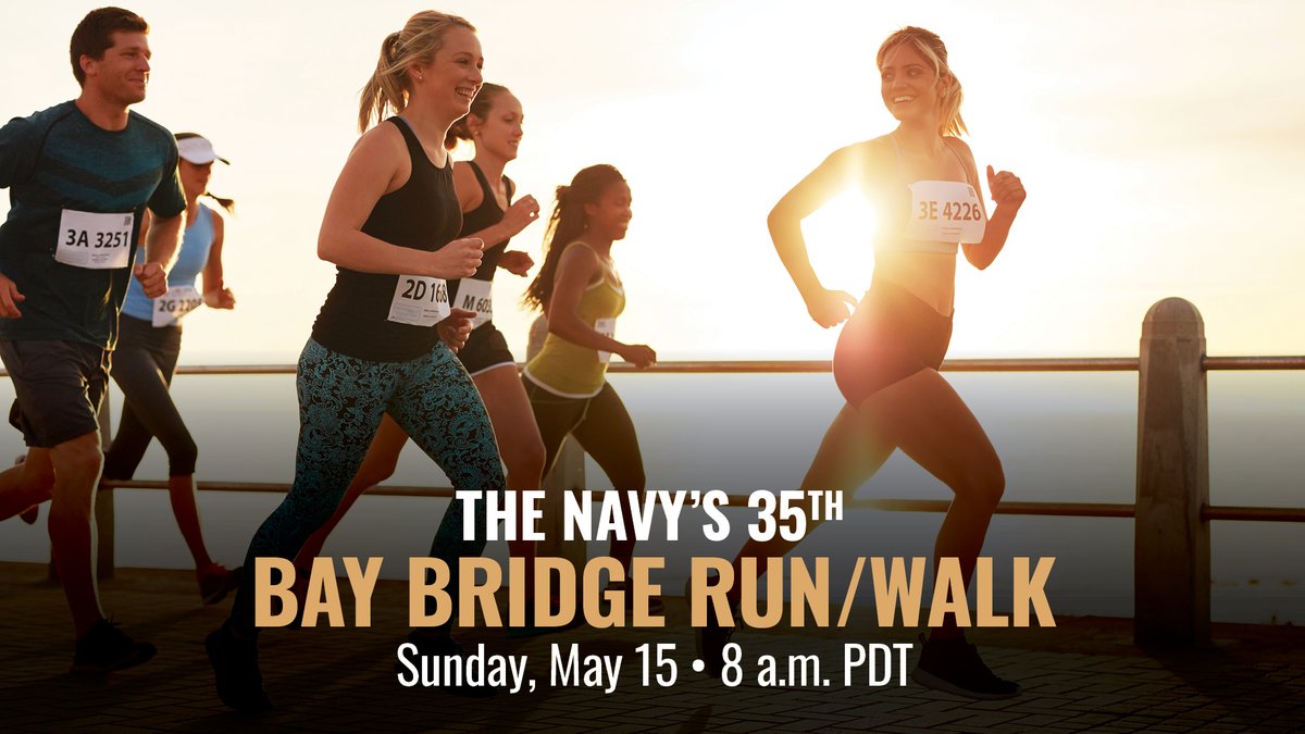 NatUniv's tweet photo. #NUfam, are you running in the Navy Bay Bridge Run this Sunday? We want to see your photos! Share them on our military community page: https://t.co/SZ9qfKyUFa #NavyBridgeRun https://t.co/lE0Vko3g13