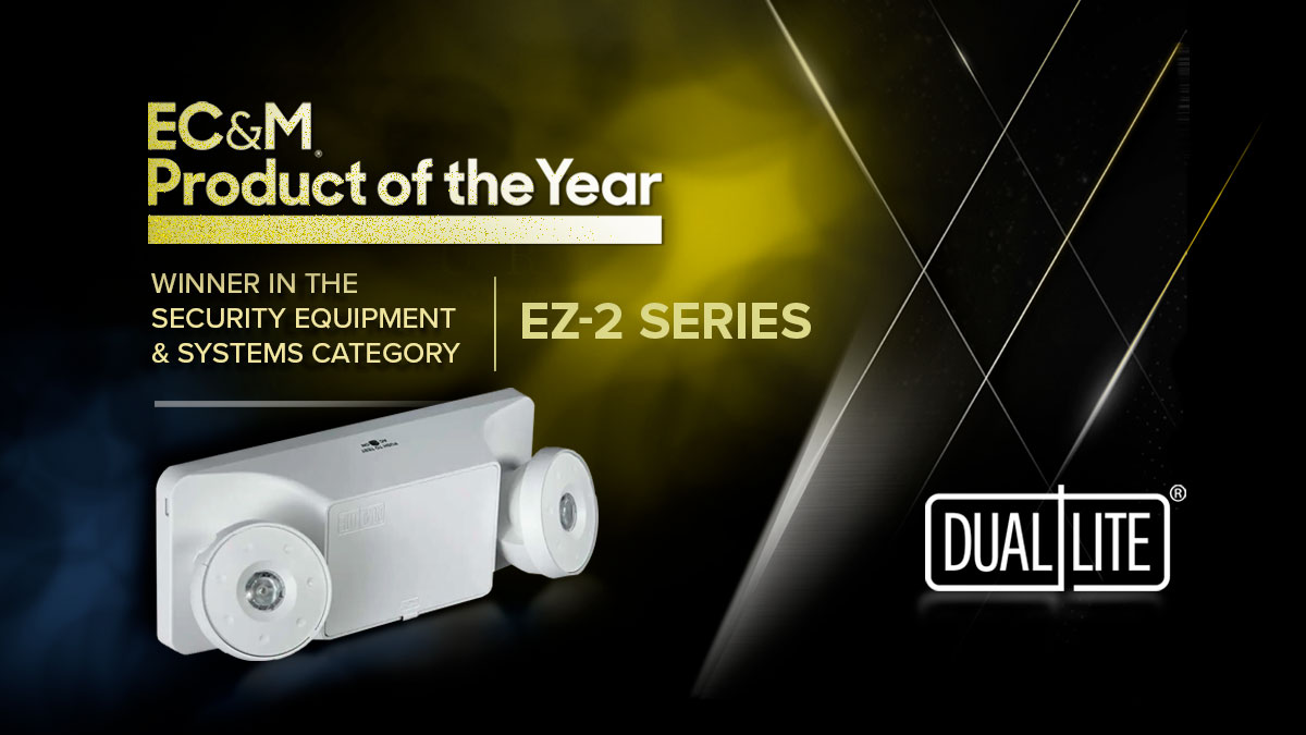 We are excited to share that our Dual-Lite EZ-2 Series has won the Security Equipment &amp; Systems category of the EC&amp;M 2022 Product of the Year competition! 

Find out more here: ow.ly/hqLW50J3kCn

#awardwinners #Dual-Lite