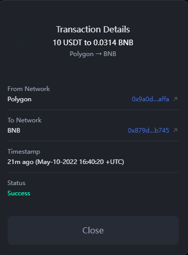 xiaobin92058193's tweet photo. Polygon → BNB @hashflow_ https://t.co/UbqIpG8eHK