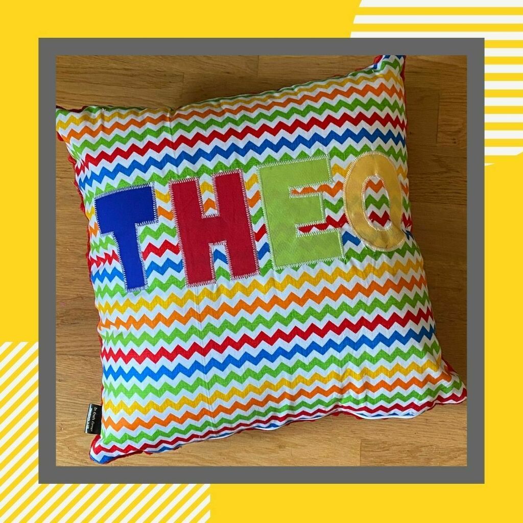 Lmvsocial's tweet photo. When you buy from a small business an actual person does a happy dance. And when the product is this amazing then the customer does a happy dance as well!

I asked Nic at @incraftcorner to make a cushion for my nephew's 1st birthday with his name and lot… https://t.co/nRdGBVjpCh https://t.co/3lsDjVNehz