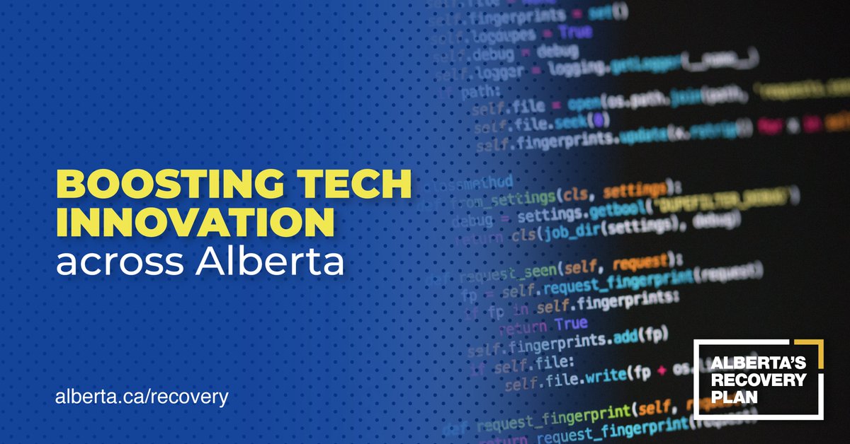 jkenney's tweet image. We are diversifying Alberta’s economy by investing in networks that help tech startups sell their products.

Read more: alberta.ca/release.cfm?xI…
