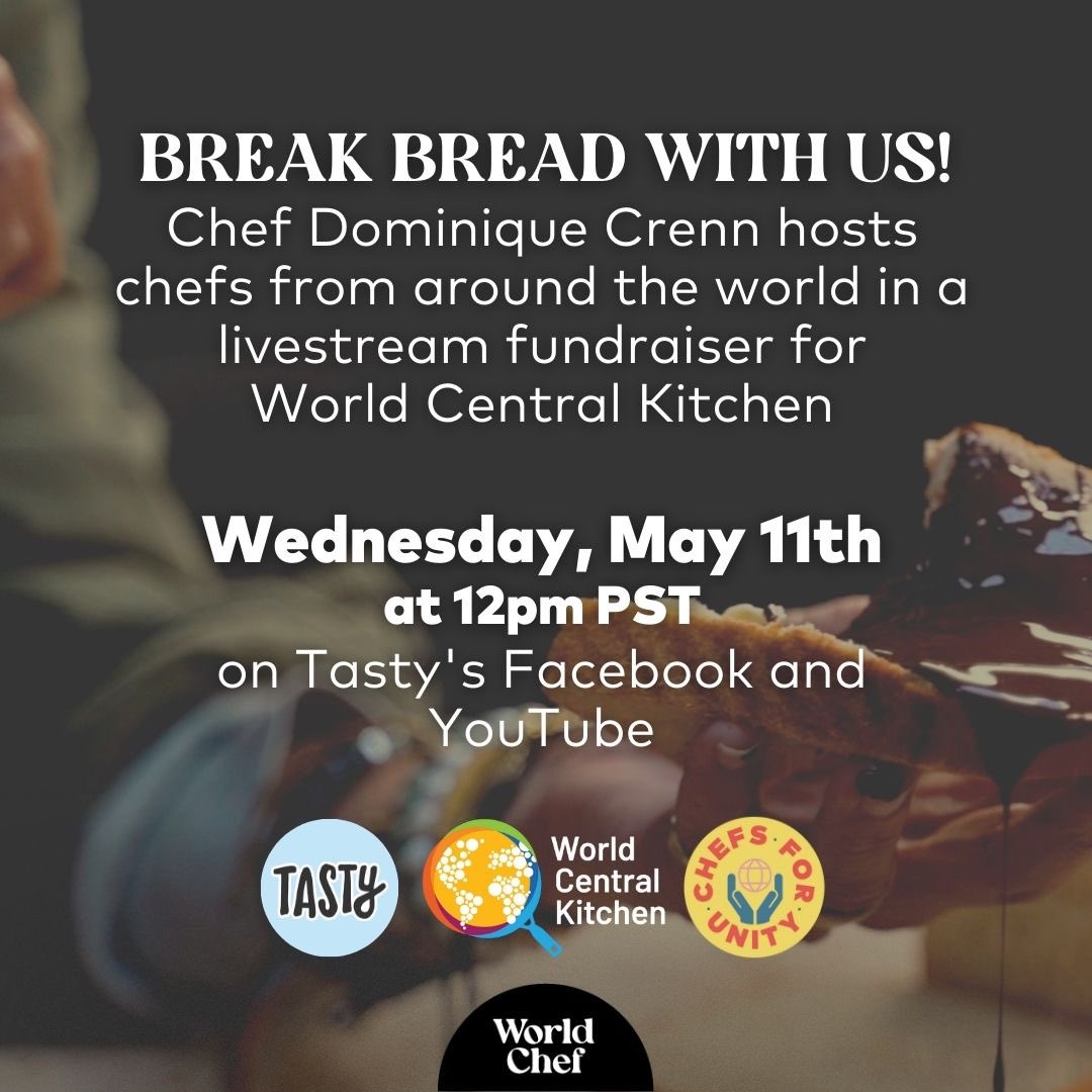 mingtsai's tweet photo. Join #ChefsForUnity live on May 11th at 12pm PDT on Tasty's Facebook & YouTube channels to break bread with me and Chef Dominique Crenn
Link here - https://t.co/P0wdr3007a
@dominiquecrenn https://t.co/Rjc7omu5qS