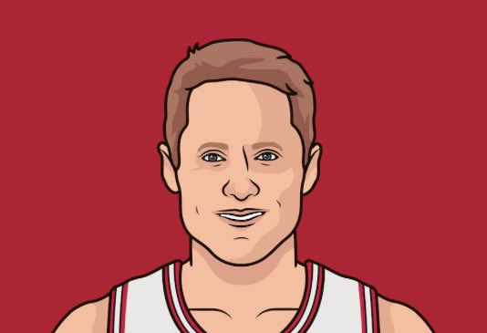 muse_random's tweet photo. Steve Kerr has the best three-point percentage in a season, at 52.4 percent in 1994-95. https://t.co/PWIriCzGSN