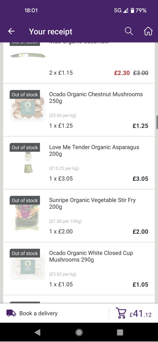 HVR_Heather's tweet photo. what's going on @Ocado we are missing half our order and all our fresh produce? https://t.co/pt7PmsfuF0