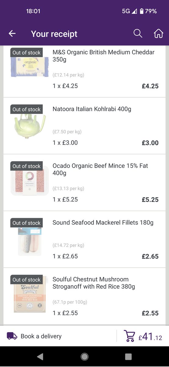 HVR_Heather's tweet photo. what's going on @Ocado we are missing half our order and all our fresh produce? https://t.co/pt7PmsfuF0