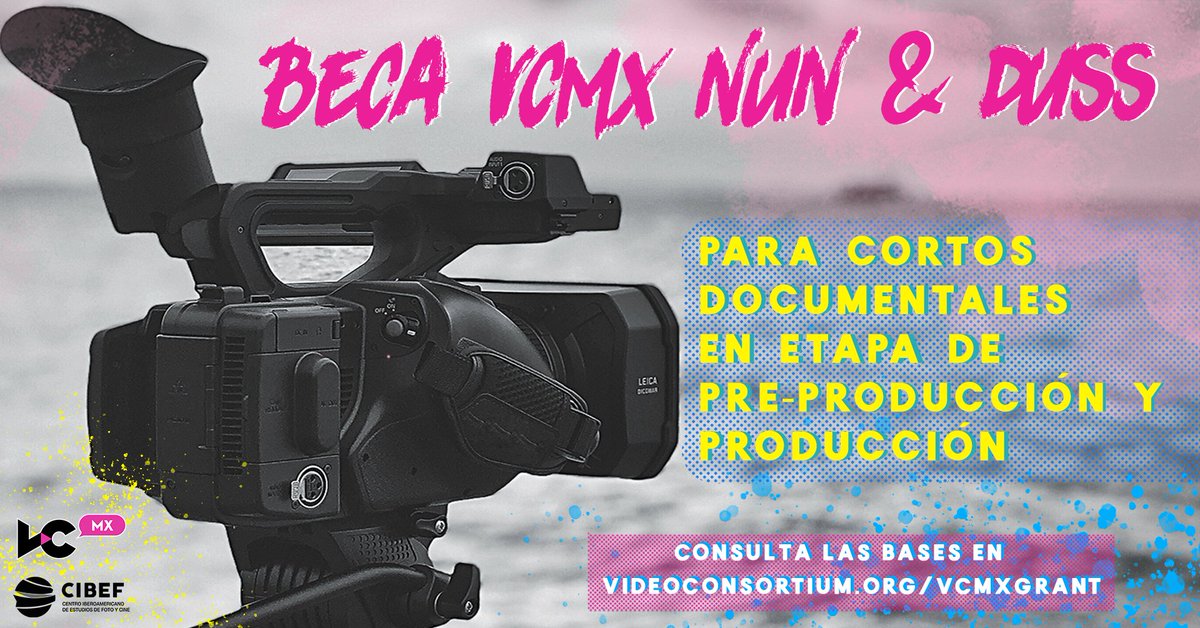 DocsMX's tweet photo. ¡@videoconsortium  (VCMX) lanza su primera beca para el desarrollo de cortometrajes documentales!

Con un monto de $30,000 para un cortometraje en etapa de producción y un monto de $10,000 para un cortometraje en etapa de preproducción.

 👉🏻 https://t.co/0eEEMjLAx5 https://t.co/RS2mZ36OzC