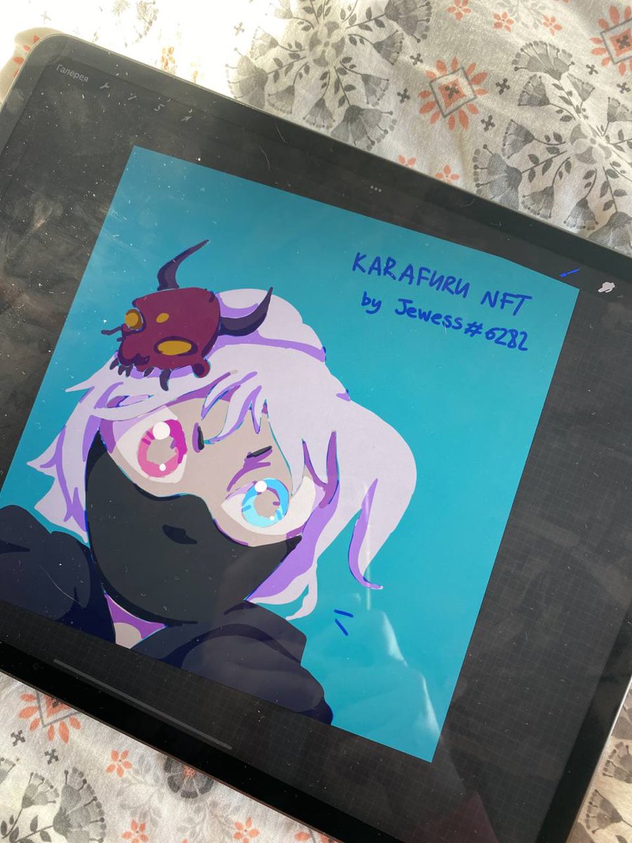 My 12th fanart for <a href="/KarafuruNFT/">Karafuru</a> 💙🖤💜
Quiet, don't move, he's taking a selfie 😊
Please, check it out <a href="/Jejouw/">jejouw</a> <a href="/Solemaster32/">solemaster32</a> <a href="/G01DY49/">Goldy :›</a> <a href="/little_HED/">HED</a> <a href="/Fl1pppy/">Clever Nick</a>
