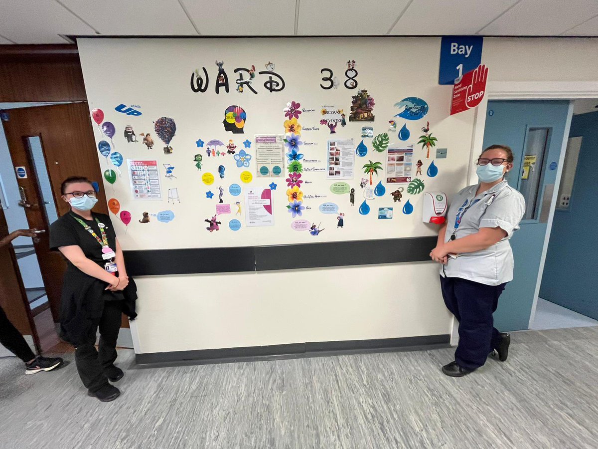 When the ward sister loves Disney and then you find out some of the staff do too- we magic up Disney theme information board 🥰 thank you holly and Lauren for your hard work putting it together 😊